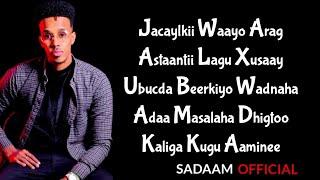 Cali Zaki || Mash Up || Hees Cusub 2022 ( LYRICS) Jacaylkii Wayo Arag _