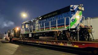 Early Morning On NYNJ Rail Part 1:  A New R255 NYCTransit Work Locomotive Was Delivered