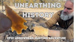 UNEARTHING HISTORY: Epic Arrowhead Hunting Adventure #artifacts #arrowheadhunting #stoneage #digging