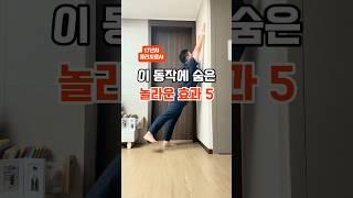 이 운동 하나로 생기는 놀라운 효과 5가지 #자세교정 #코어운동