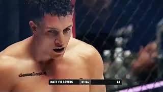 Walka AJ vs Fit Lovers Fame mma 14 (nie skam)(Fit Lovers znokautowany w 1 rundzie)