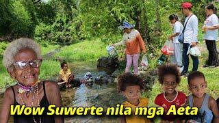 WOW SUWERTE NILA SA ARAW NA ITO DAMING BIYAYA MGA KATUTUBONG AETA