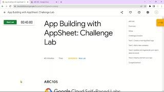 App Building with AppSheet: Challenge Lab | #qwiklabs | #ARC105