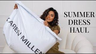 10 Summer Dresses from Karen Millen - Try on Haul - Work, Holiday and Wedding Guest Outfits