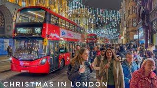 2024 London Christmas Lights Tour | Oxford Street Christmas Lights 2024 | London Walking Tour