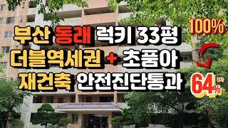 [낙찰] 부산 동래구 온천 럭키아파트, 더블역세권, 초품아, 재건축 정밀안전진단통과, 24년 하반기 정비구역지정 추진, 부산 재건축, 부산경매 - 2023타경60935[부산부동산]