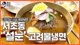 [2023년 신상평냉 맛집] 서초동 '설눈'의 "고려 물냉면"