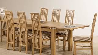 Extending Oak Dining Table and Chairs Furniture