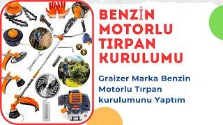 Graizer Alman 20 Hp Yan Tipi Benzinli Motorlu Tırpan Kurulumu