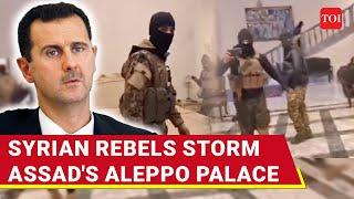 Syrian Rebels Invade Assad's Aleppo Palace; Dramatic Moment Goes Viral | Russia 'Sacks' Gen