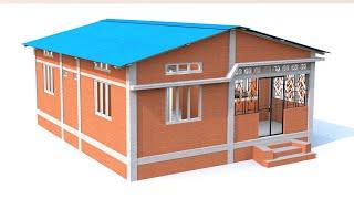 3 bedroom house plan low budget | असम टाइप ३ कमरेका घरका डिज़ाइन | 3 bedroom house design village