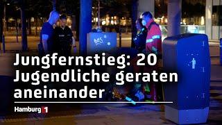 Gewalttätige Auseinandersetzung erneut am Jungfernstieg: 20 Jugendliche geraten aneinander