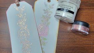 NEW WAY OF USING EMBOSSING POWDER! | I Didn't Think This Would Work, But It Did!!