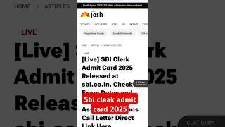 Sbi clerk Admit Card 2025#sarkari result future.com# solution #maths