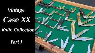 Vintage Case XX Knife Collection - Part 1 - 1940s to 1970 pocket knives Barlow, Canoe, Copperhead