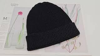 Mens Stylish Beanie, Cuffed Black Beanie, Cable Knit Beanie China Factory