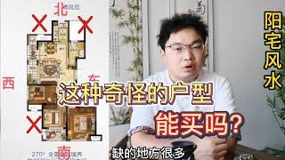 住宅风水-龙道讲这种奇怪的房屋户型能买吗？