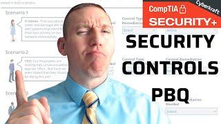 Security Controls, Types and Application - CompTIA Security+ Performance Based Question