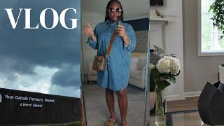 VLOG: Bathroom Refresh | I Tried Installing A Faucet | Farmers Market Run | Spring Clothes | & More