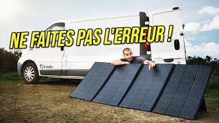 PANNEAUX SOLAIRES SUR UN VAN : Vous devez savoir ça !