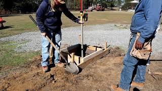 Concrete Pier setup for Steel Building Addition