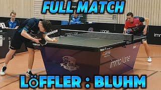 EINFACH UNGLAUBLICHES TISCHTENNIS | FULL MATCH | Florian Bluhm : Jeromy Löffler