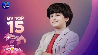 Junior Eurovision 2024: My Top 15 (NEW: )