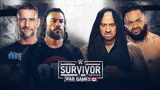 Roman Reigns & CM Punk vs Solo Sikoa & Jacob Fatu Full Match WWE Survivor Series 2024