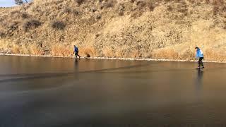 Hauser Lake Wild Ice Skating