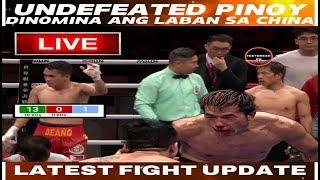 Latest fight update: Undefeated PINOY boung pusong lumaban sa China