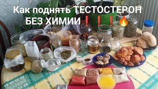 Как поднять ТЕСТОСТЕРОН без химии #топ #новости #мой опыт#Мужской мёд#травы