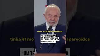 "Um terremoto que não tem muita explicação a não ser a mudança do clima", diz Lula sobre Marrocos