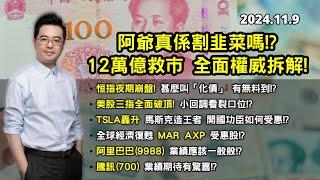 【港股崩盤?】12萬億救市 全面權威拆解! | TSLA爆升 如何受惠!? | 納指會否試回裂口!? | 美股港股分析 | 基金經理朱晉民