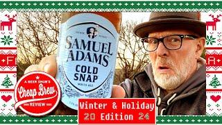 Samuel Adams Cold Snap White Ale Beer Review Revisit 2024 by A Beer Snob's Cheap Brew Review