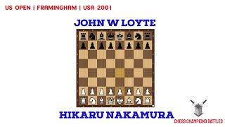 Young Hikaru's Brilliance: 13-Year-Old Nakamura Crushes in English Opening | US Open 2001 Prodigy 