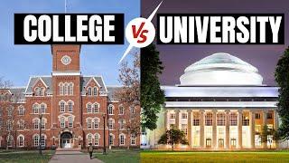 College vs University | Differences and similarities