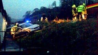 Cars Crash at Plumbase & Mole Valley Farmers in Liskeard - 18-01-13