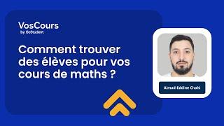 Comment trouver des élèves pour ses cours de maths