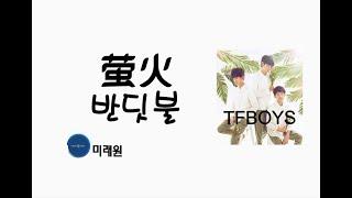 [중국노래]한글가사/해석/자막/병음 TFBOYS의 반딧불(萤火)