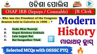 Modern History Selected Questions for OSAP IRB Sepoys and Constable || Modern History MCQs | History