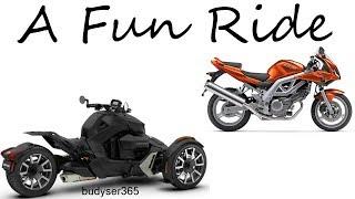 Suzuki SV650S and Can-Am Ryker - A Fun Motorcycle Ride