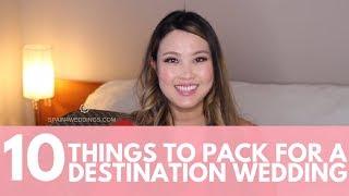 Tips for your wedding in Spain: 10 Things to pack for a destination wedding