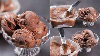 NO CREAM, NO CONDENSED MILK CHOCOLATE ICE CREAM RECIPE | SOFT & DELICIOUS CHOCOLATE ICE CREAM RECIPE