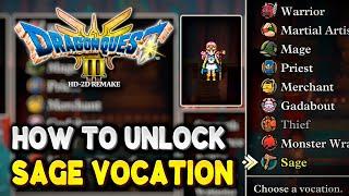 Dragon Quest 3 HD-2D Remake How to unlock SAGE VOCATION (Sage Advice Trophy / Achievement Guide)