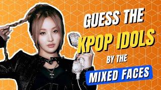 KPOP GAME | GUESS THE KPOP IDOLS BY THE MIXED FACES