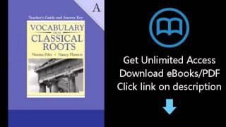 Download Vocabulary From Classical Roots Book A Teacher's Guide and Answer Key PDF