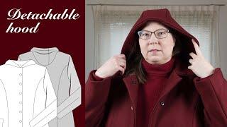 How to add a detachable hood to a finished coat