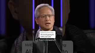 @NVIDIA CEO Jensen Huang on losing your job to AI.