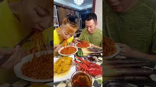 开饭了今天吃什么#eating show#eating challenge#husband and wife eating food#eating#mukbang #asmr eating