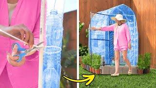 Creative Ways to Reuse Plastic Bottles: DIY Tiny Greenhouse 